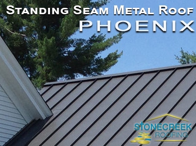 standing seam meta roof installs in Phoenix